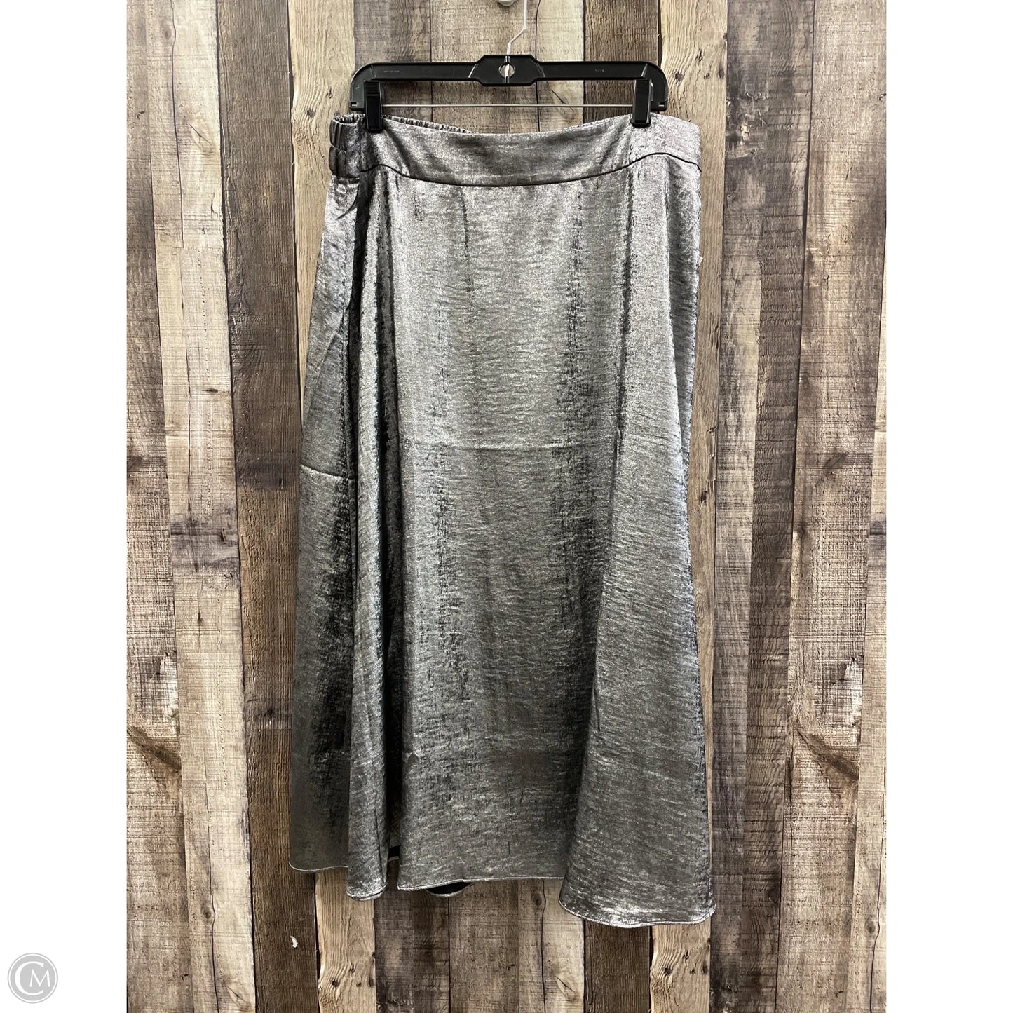 Skirt Maxi By Chicos In Silver, Size: Xl