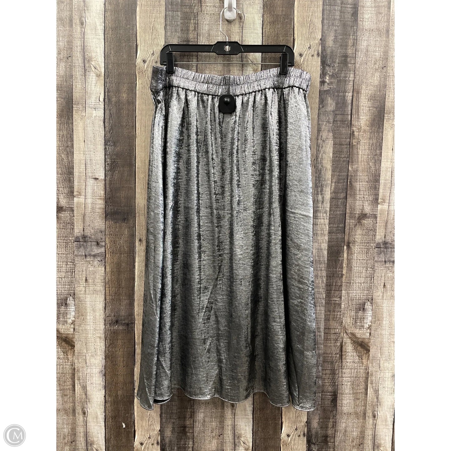 Skirt Maxi By Chicos In Silver, Size: Xl