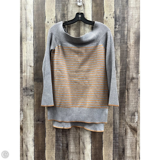 Sweater By Anthropologie In Grey & Orange, Size: S