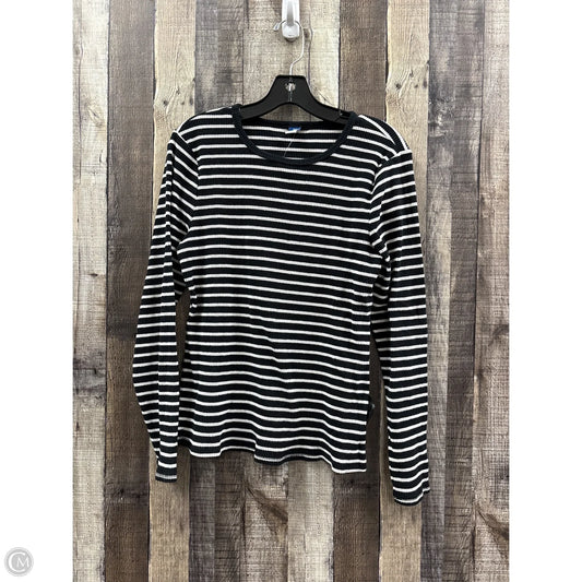 Top Long Sleeve By Old Navy In Striped Pattern, Size: Xl