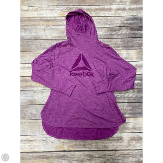 Athletic Sweatshirt Hoodie By Reebok In Purple, Size: Xxl