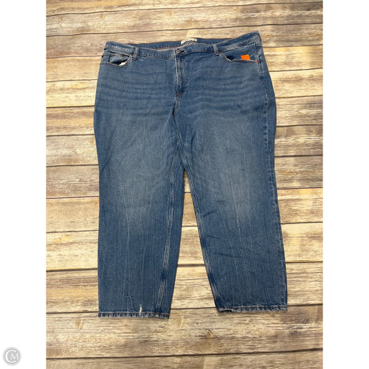 Jeans Straight By Abercrombie And Fitch In Blue Denim, Size: 22