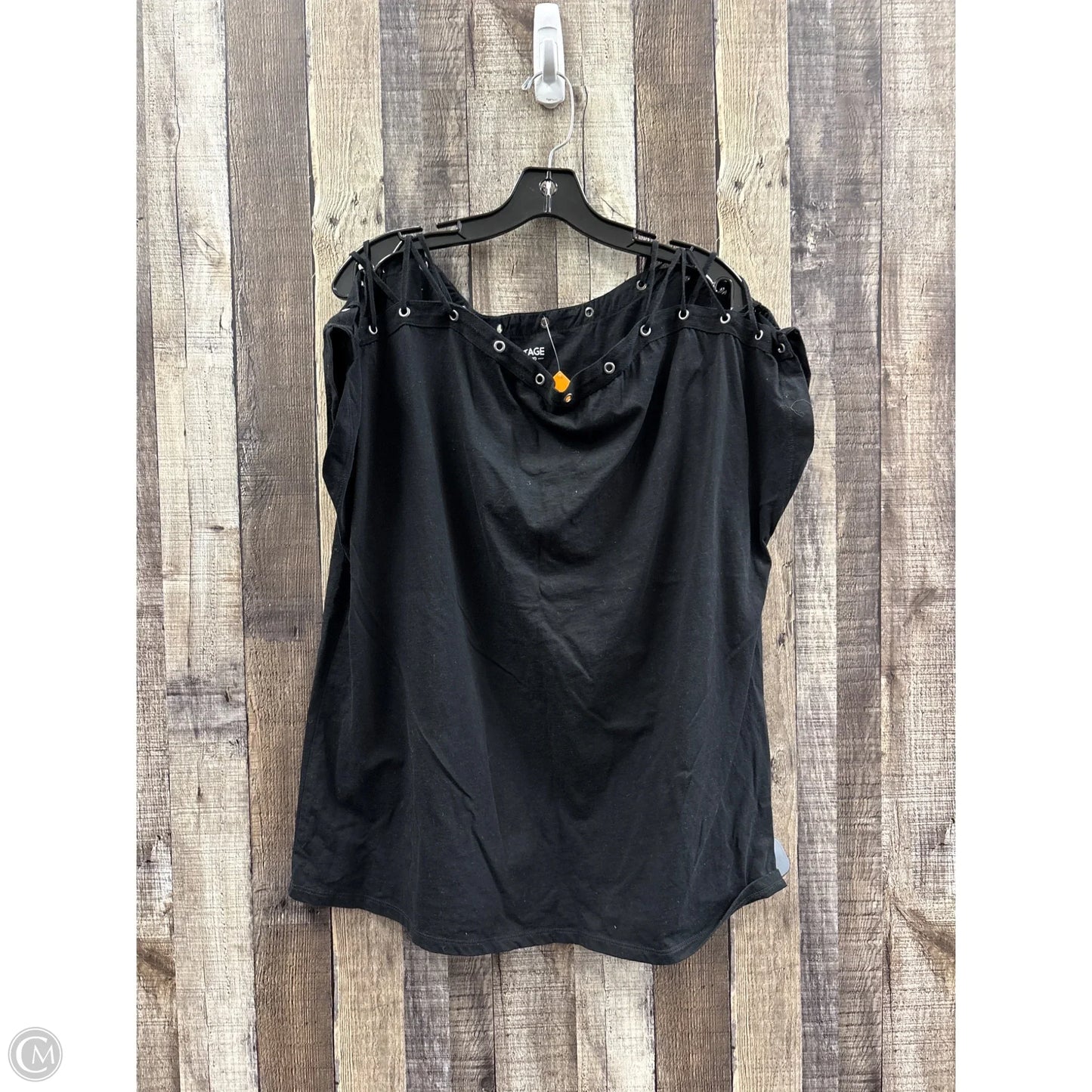 Top Sleeveless By Torrid In Black, Size: L