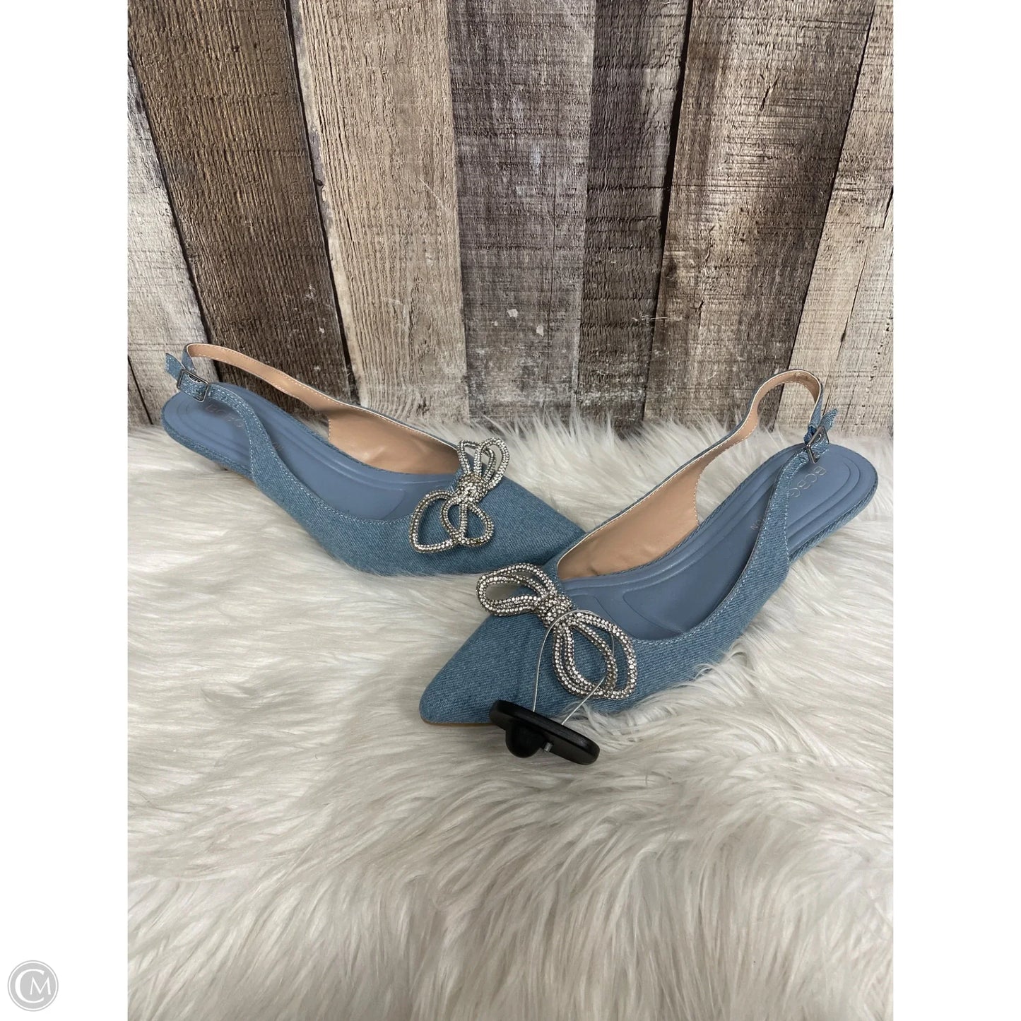 Shoes Heels Kitten By Bcbgeneration In Blue Denim, Size: 8