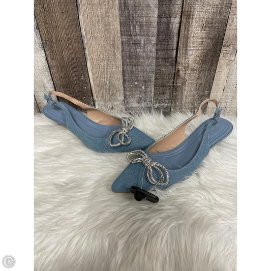 Shoes Heels Kitten By Bcbgeneration In Blue Denim, Size: 8