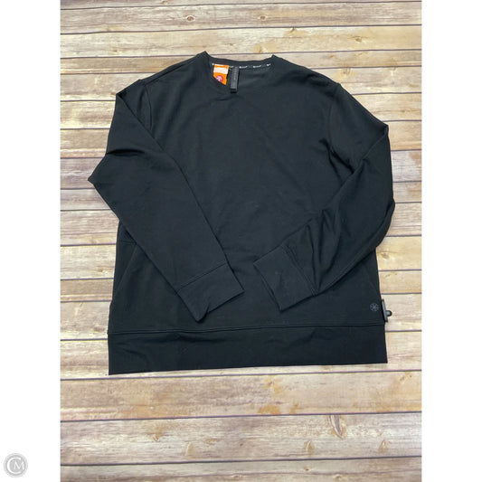 Athletic Sweatshirt Crewneck By Gaiam In Black, Size: L