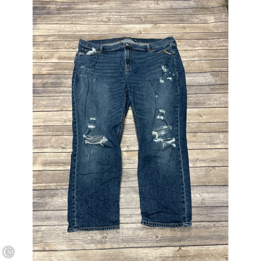 Jeans Boyfriend By Old Navy In Blue Denim, Size: 18