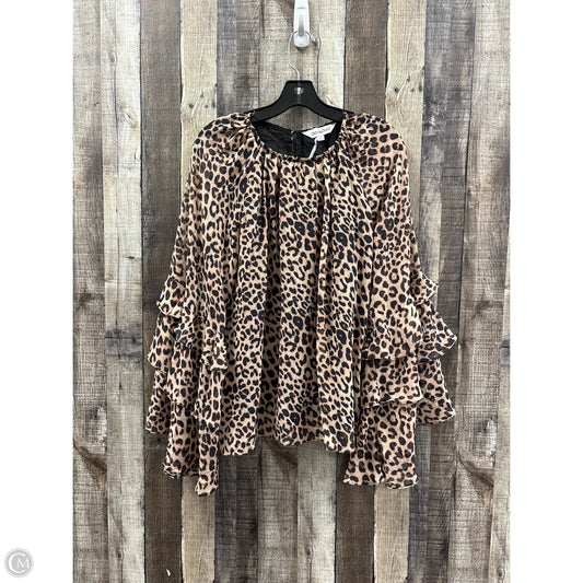 Top Long Sleeve By Davi & Dani In Animal Print, Size: S