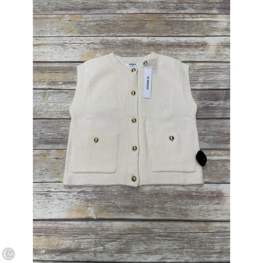Vest Sweater By Workshop In Cream, Size: S