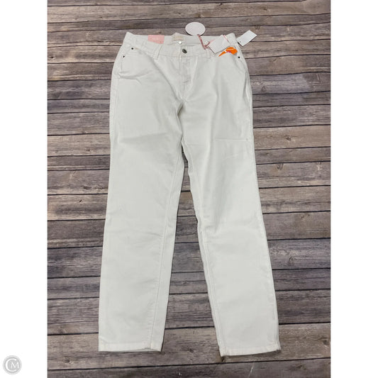 Jeans Skinny By Curve Appeal In White Denim, Size: 12