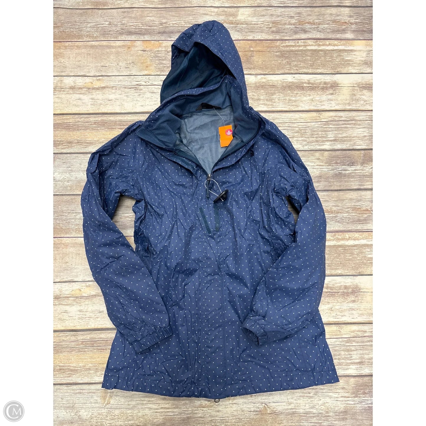 Athletic Jacket By The North Face In Polkadot Pattern, Size: M