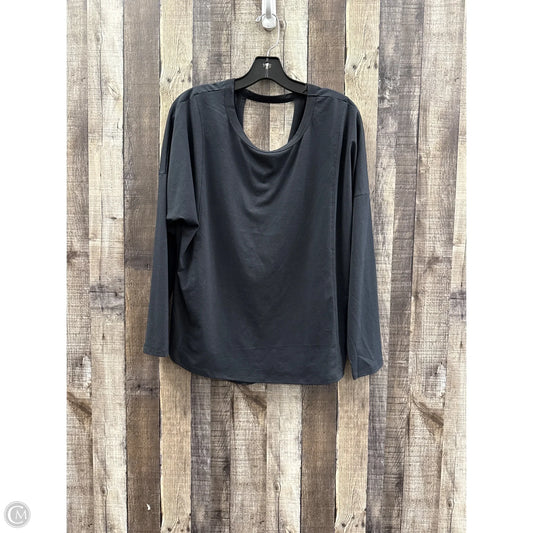 Athletic Top Long Sleeve Crewneck By All In Motion In Black, Size: L