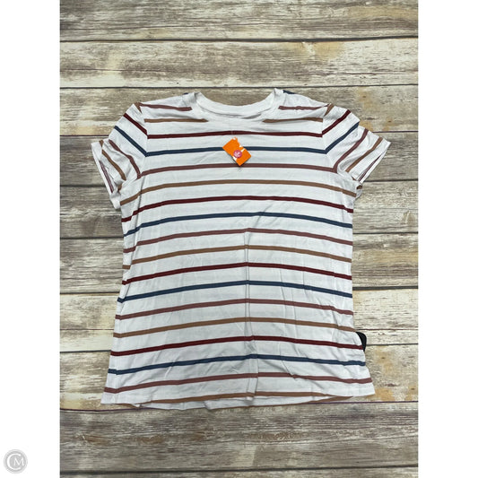 Top Short Sleeve By Maurices In Multi-colored, Size: L