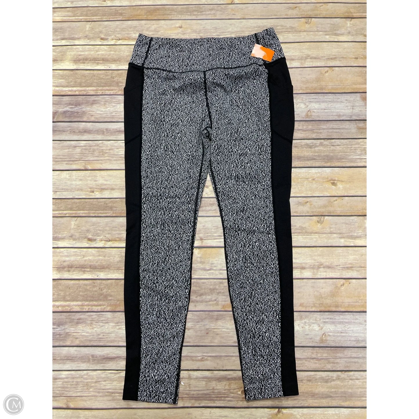 Athletic Pants 2pc By Avia In Black & Grey, Size: L