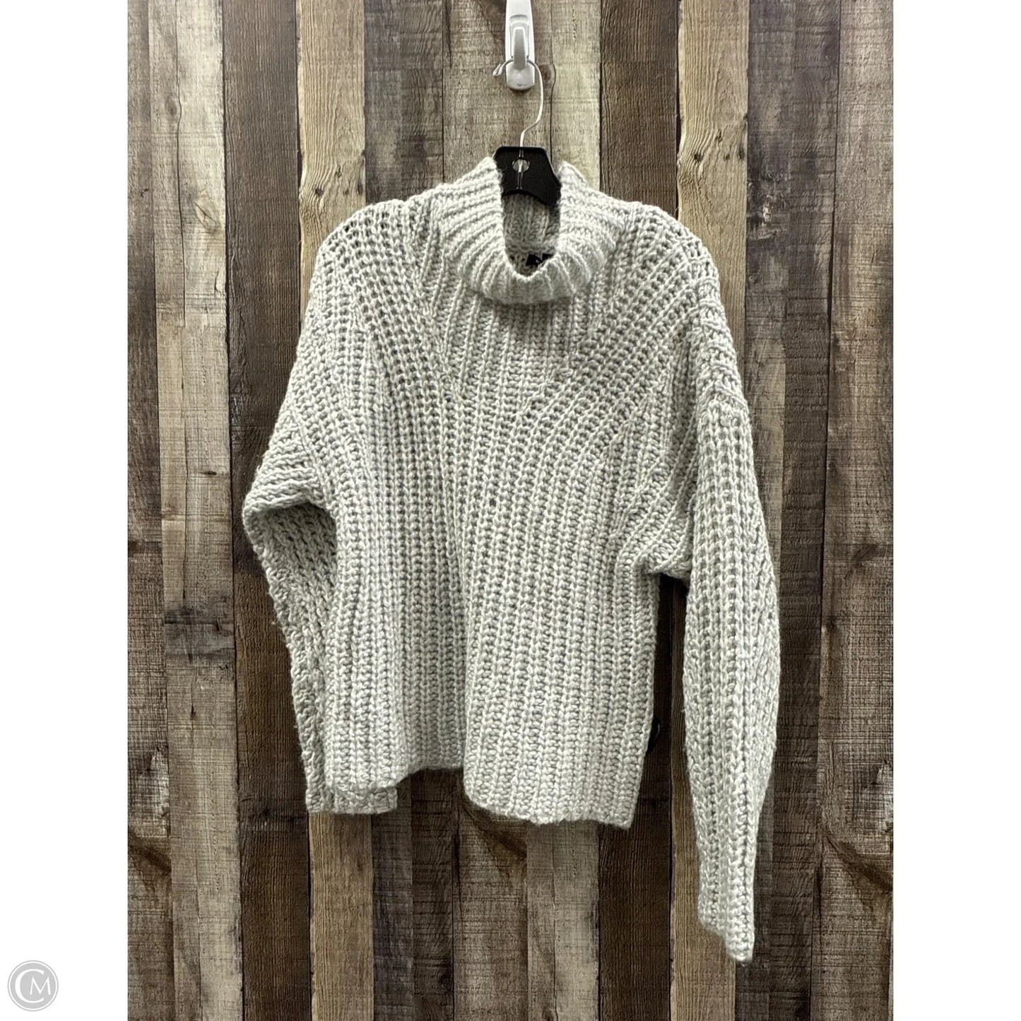Sweater By Express In Silver, Size: M
