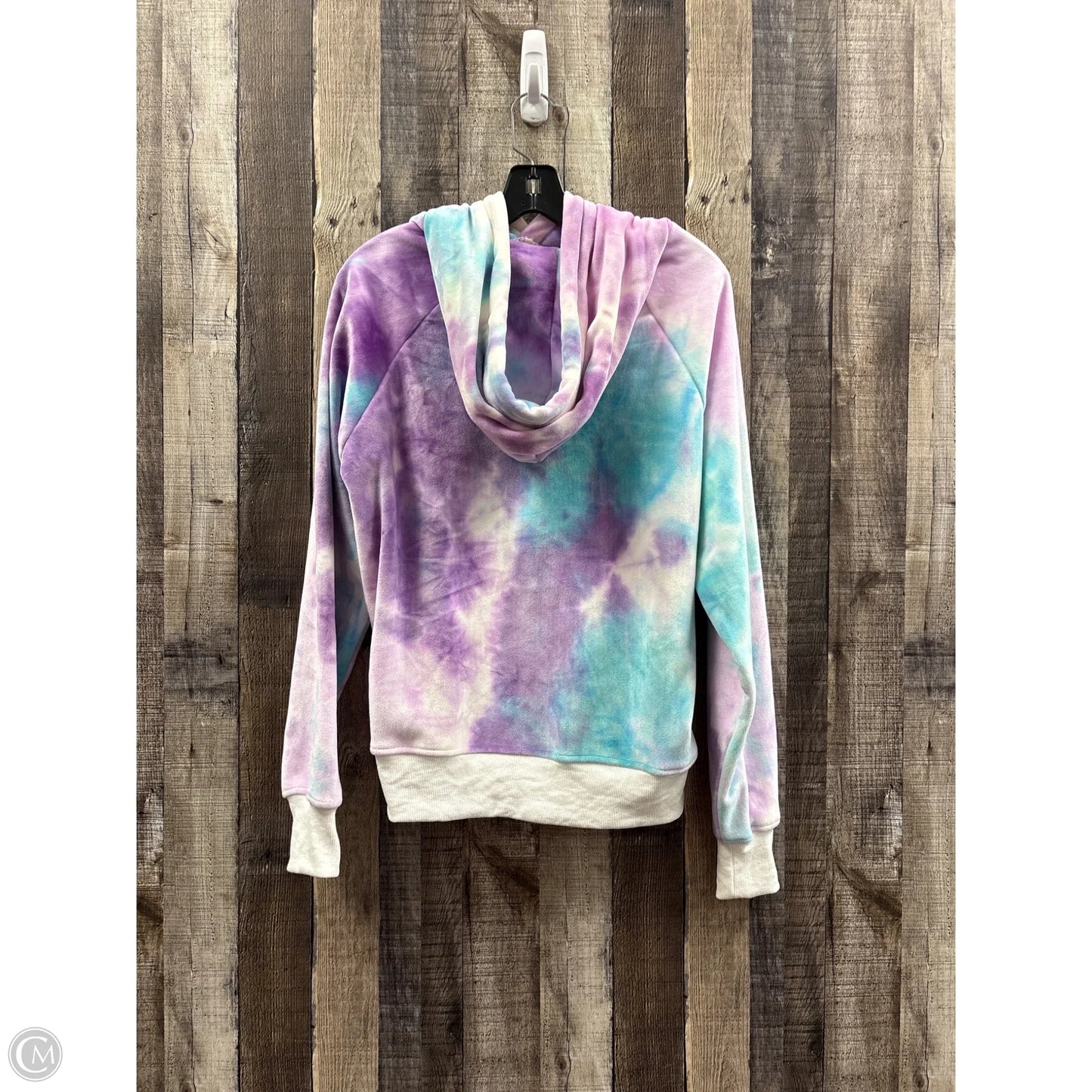 Sweatshirt Hoodie By Cme In Tie Dye Print, Size: S