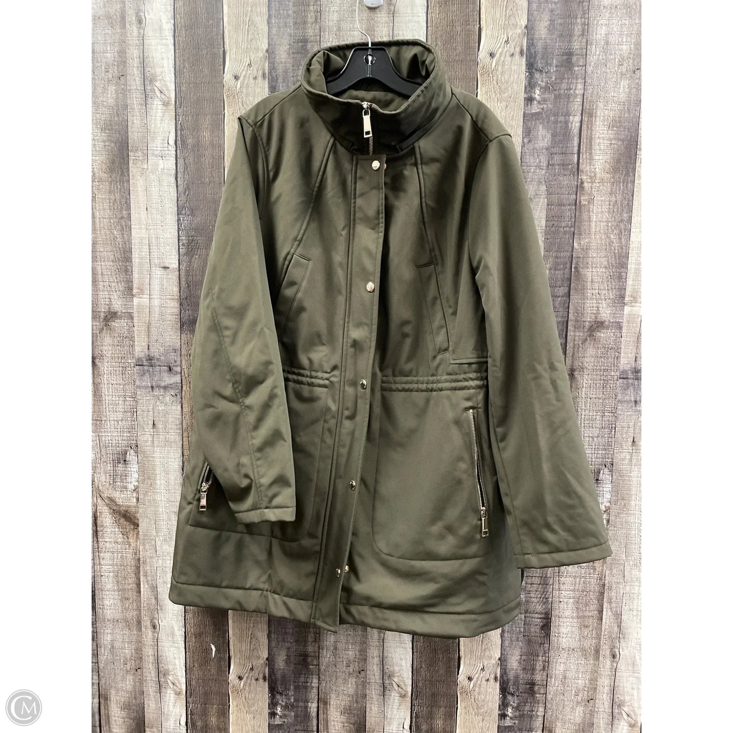 Coat Parka By Nine West In Green, Size: Xxl