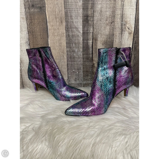 Boots Ankle Heels By Betsey Johnson In Multi-colored, Size: 8