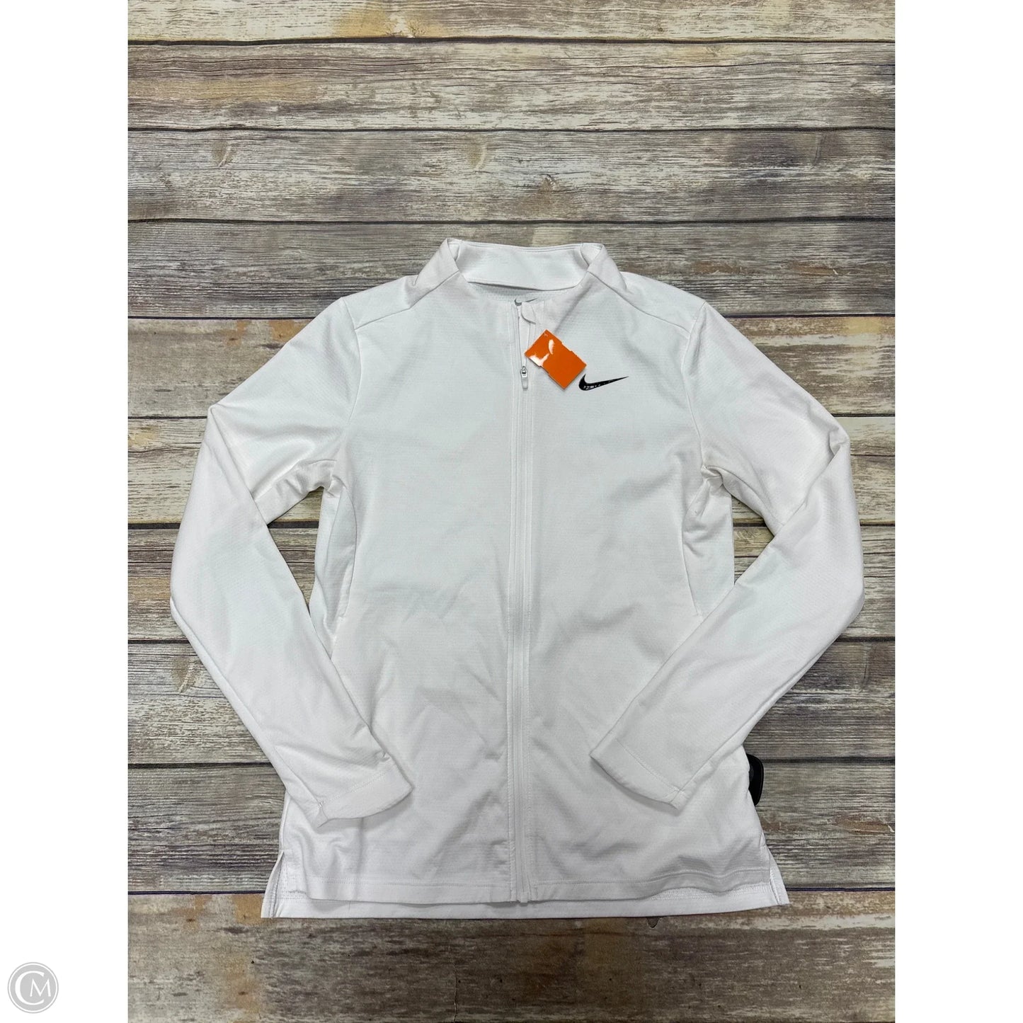 Athletic Jacket By Nike In White, Size: Xs