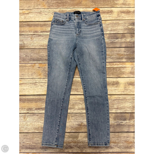 Jeans Skinny By Buckle Black In Blue Denim, Size: 2