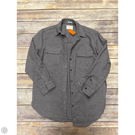 Jacket Shirt By Abercrombie And Fitch In Checkered Pattern, Size: S