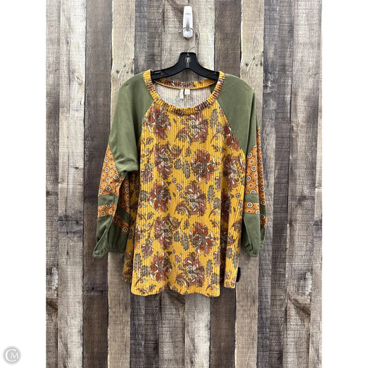 Top Long Sleeve By Cato In Multi-colored, Size: Xl