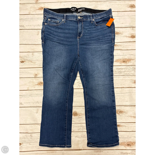 Jeans Boot Cut By Torrid In Blue Denim, Size: 18