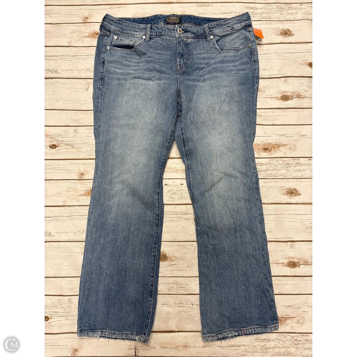 Jeans Boot Cut By Torrid In Blue Denim, Size: 18