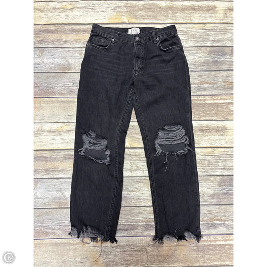 Jeans Straight By We The Free In Black Denim, Size: 2