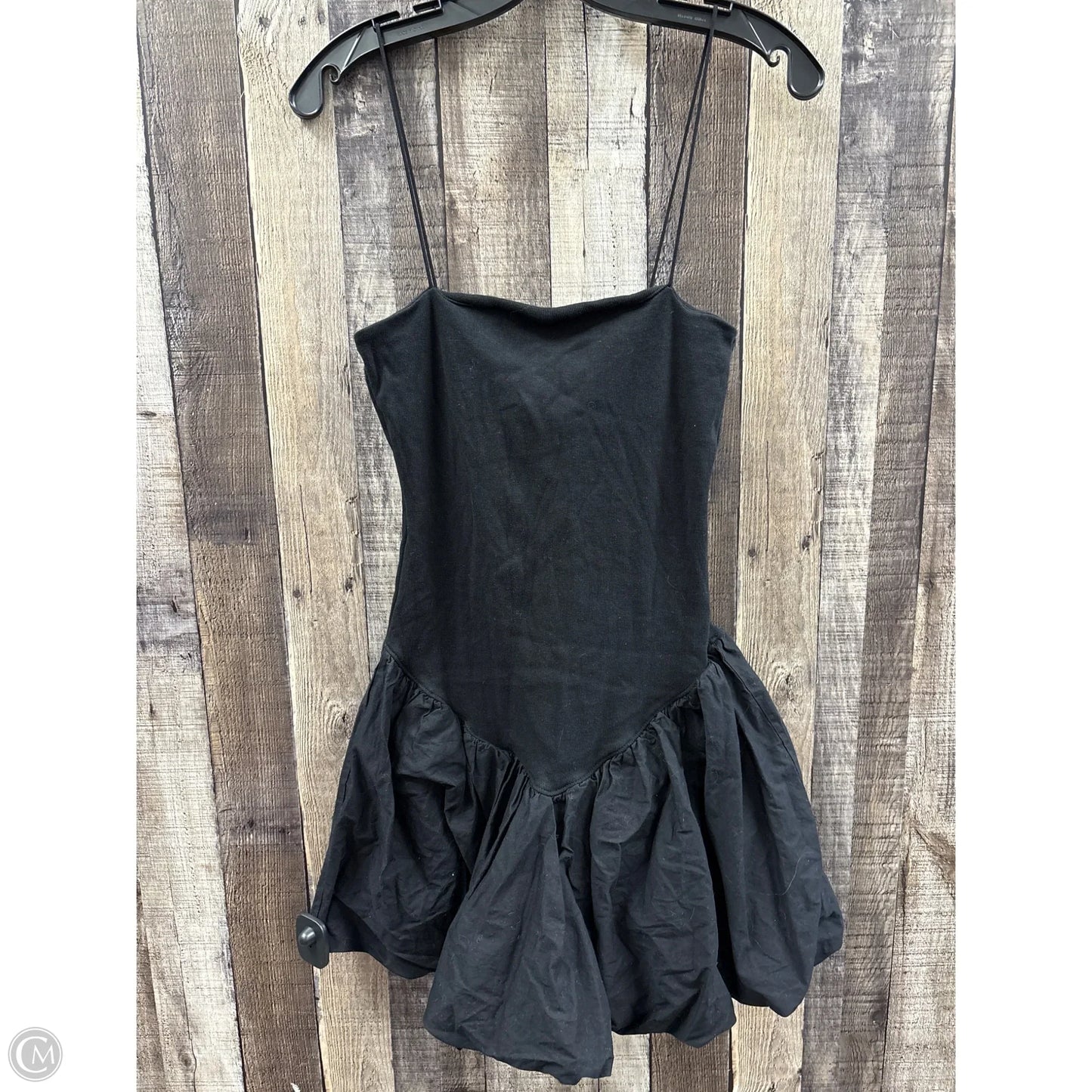 Dress Casual Midi By Zara In Black, Size: L