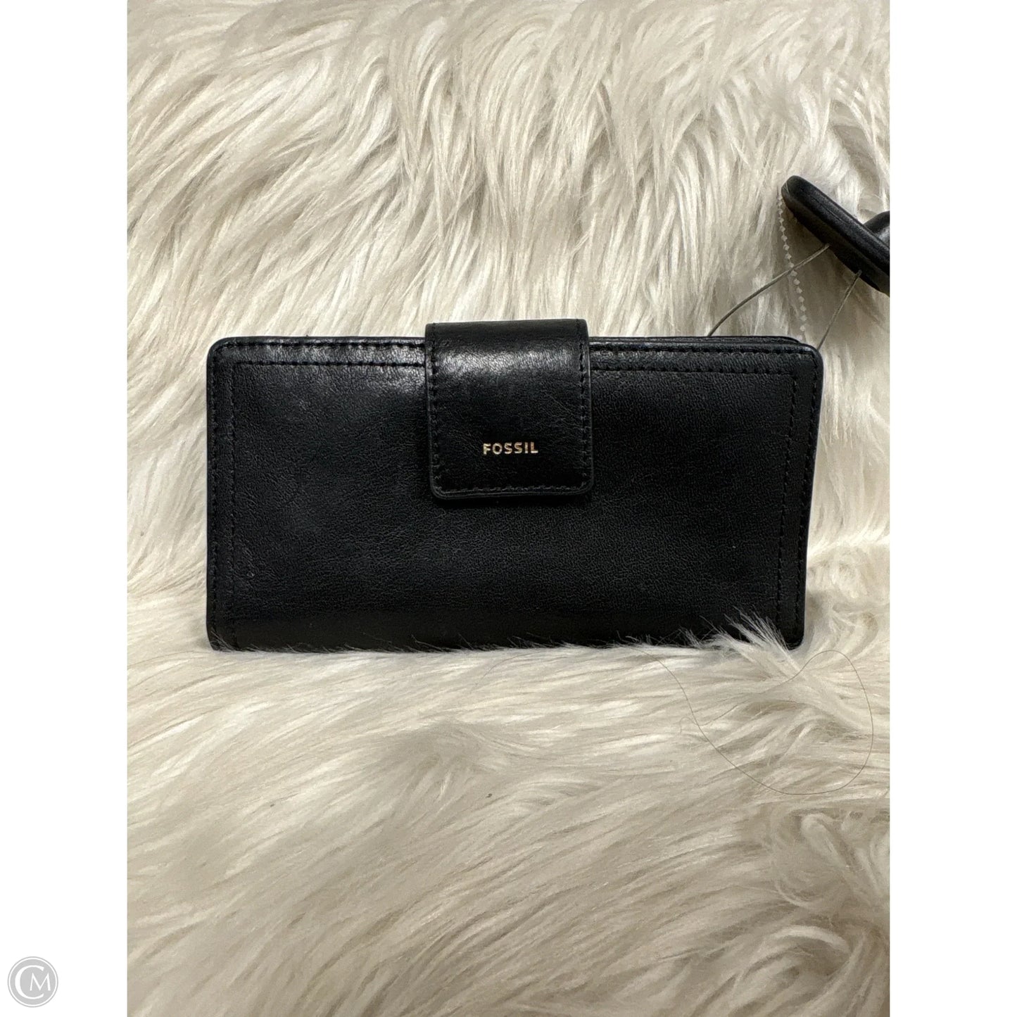 Wallet Leather By Fossil, Size: Medium
