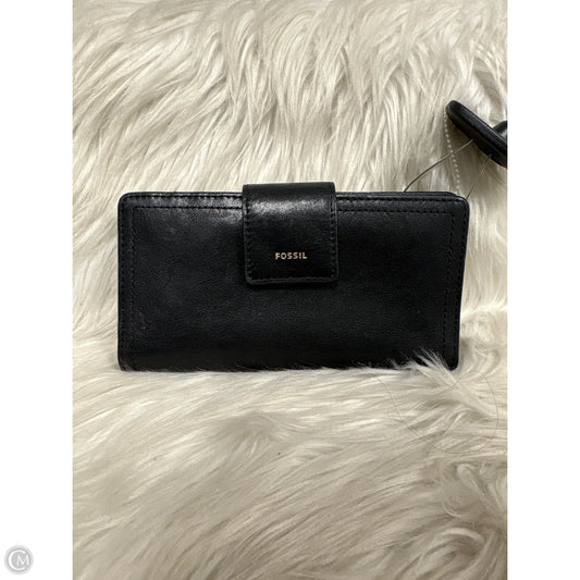 Wallet Leather By Fossil, Size: Medium
