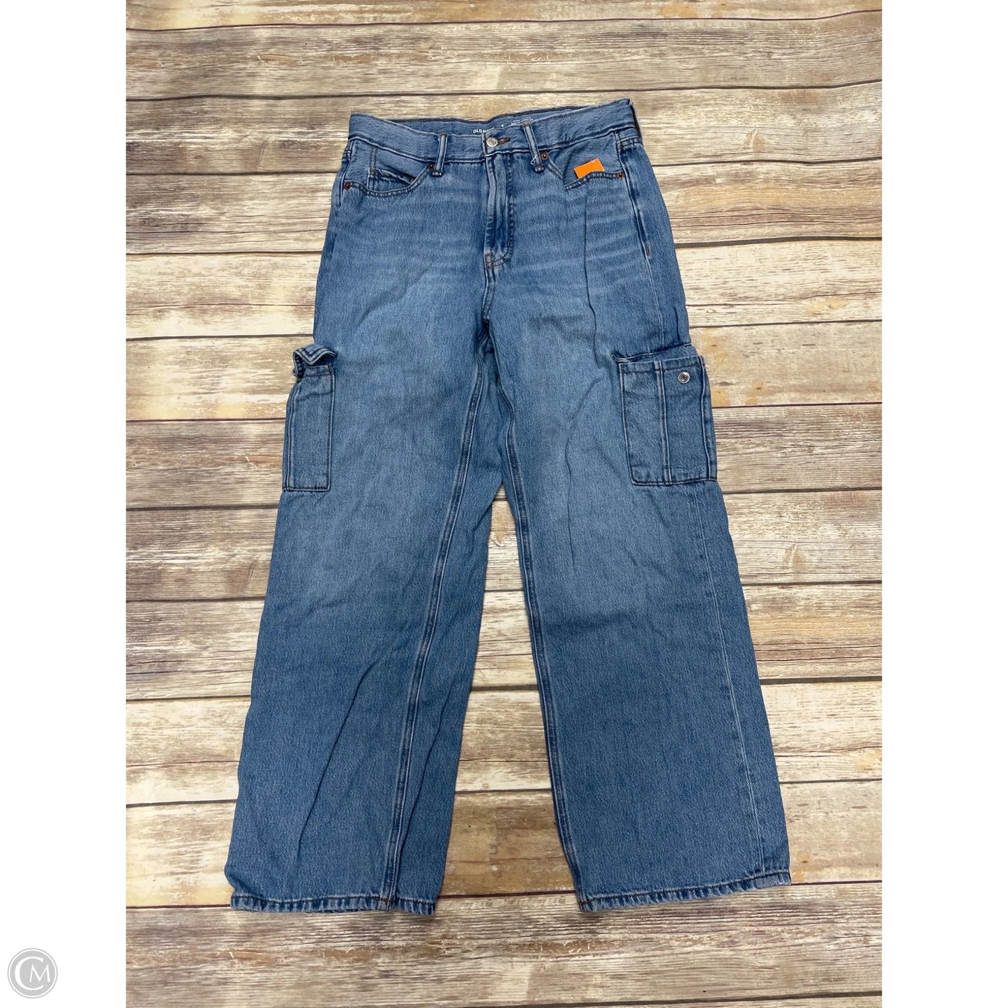 Jeans Wide Leg By Old Navy In Blue Denim, Size: 8