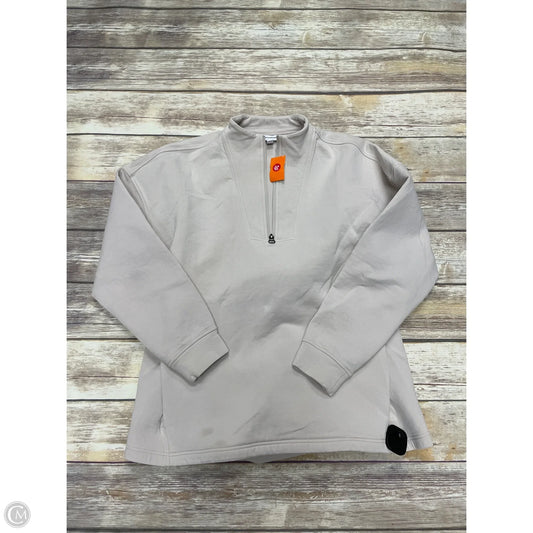Athletic Sweatshirt Collar By Banana Republic In Beige, Size: L