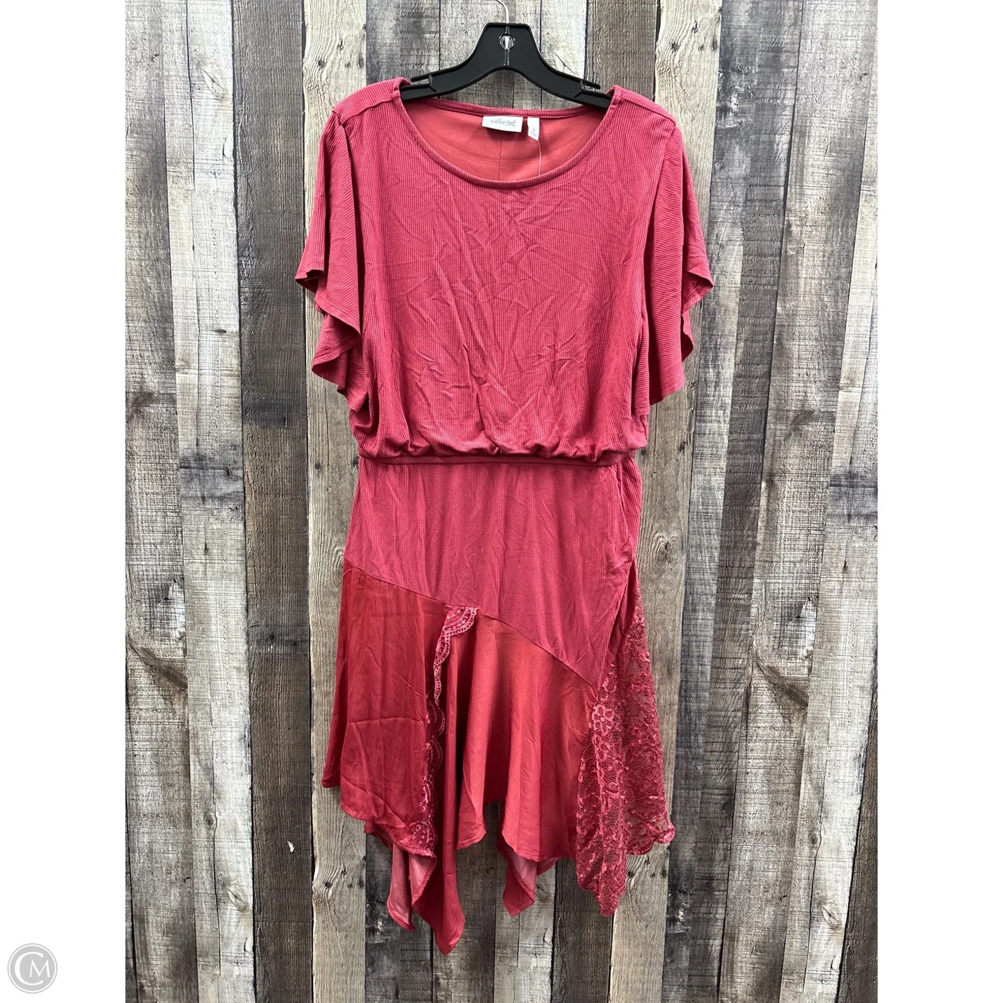 Dress Casual Midi By Willow & Root In Red, Size: L