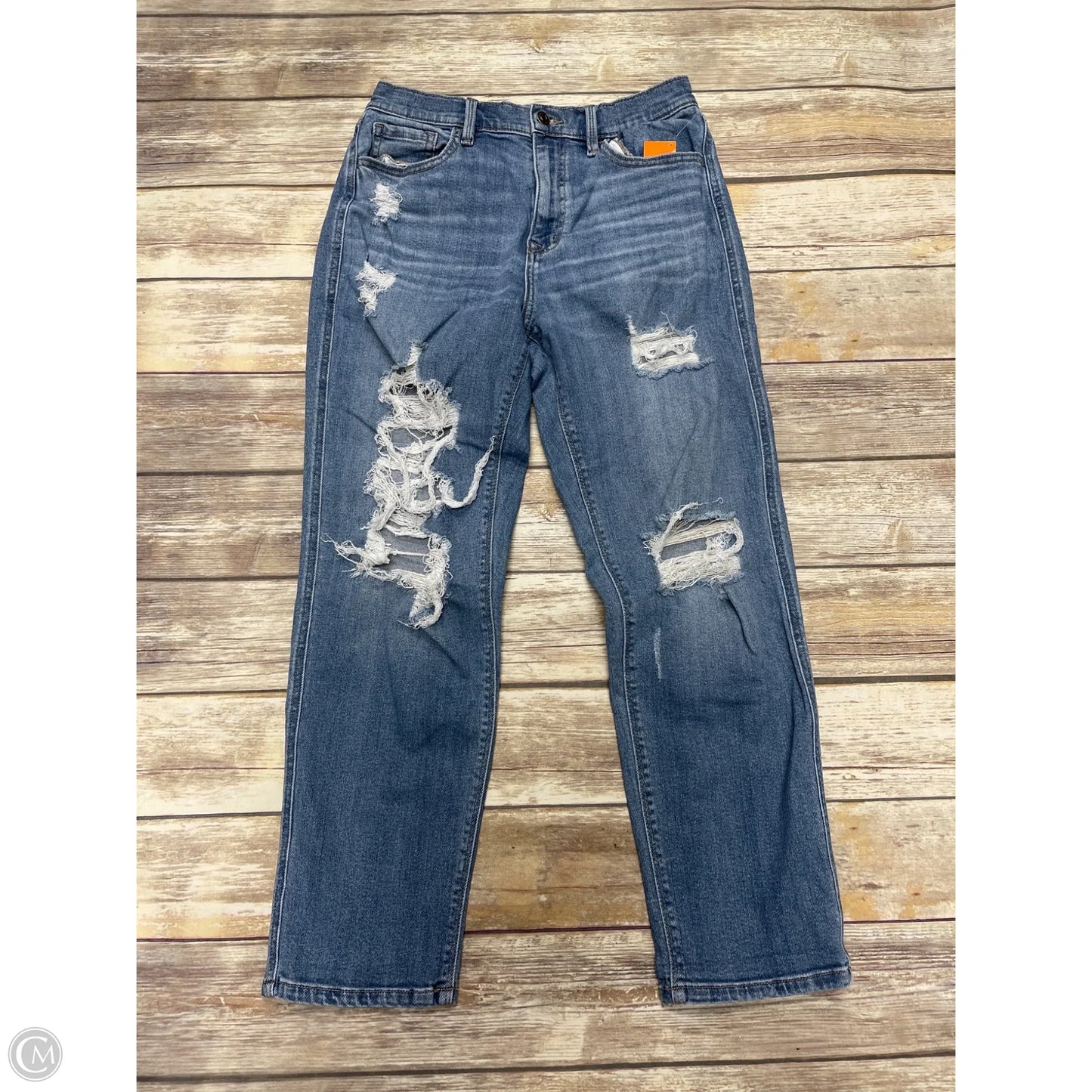 Jeans Straight By Studio Blue In Blue Denim, Size: 8