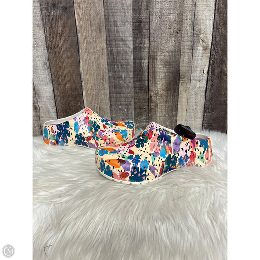 Shoes Heels Wedge By Dansko In Multi-colored, Size: 7