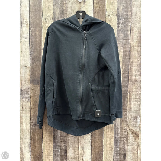 Athletic Jacket By Nike In Black, Size: M