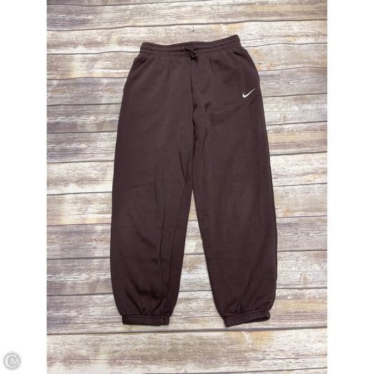 Athletic Pants By Nike In Brown, Size: M