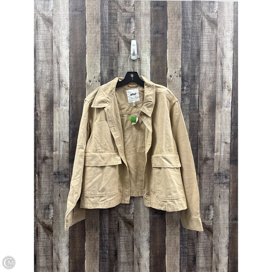 Jacket Denim By Aerie In Beige, Size: Xl