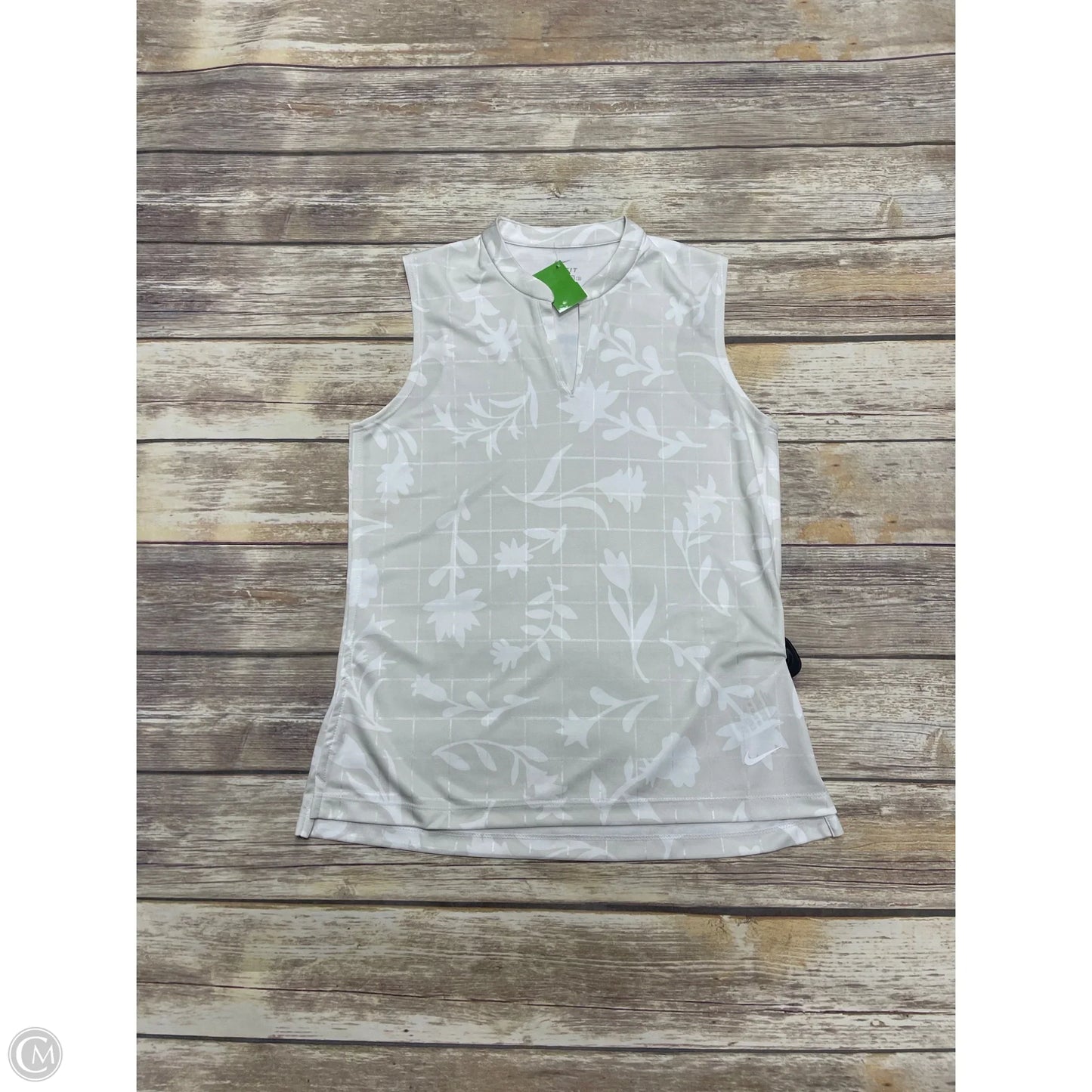 Athletic Tank Top By Nike In White, Size: S