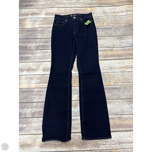 Jeans Flared By White House Black Market In Blue Denim, Size: 4
