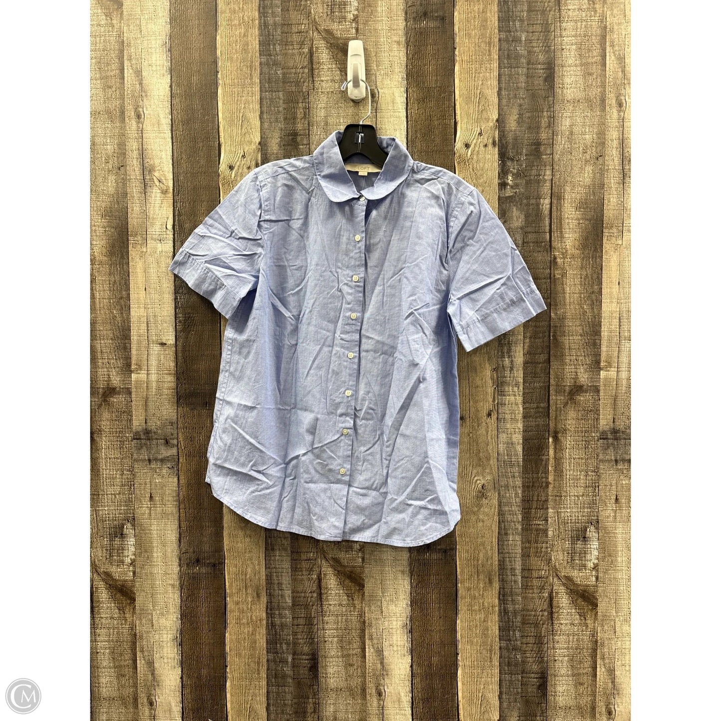 Top Short Sleeve By Loft In Blue, Size: M
