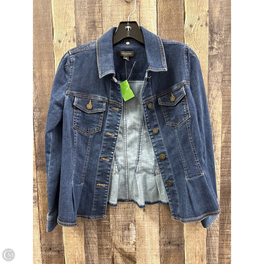 Jacket Denim By Ann Taylor In Blue Denim, Size: Xs