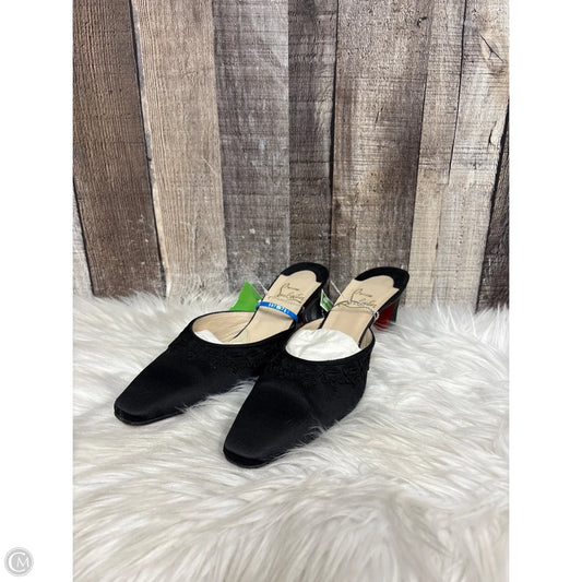 Shoes Luxury Designer By Christian Louboutin In Black, Size: 8