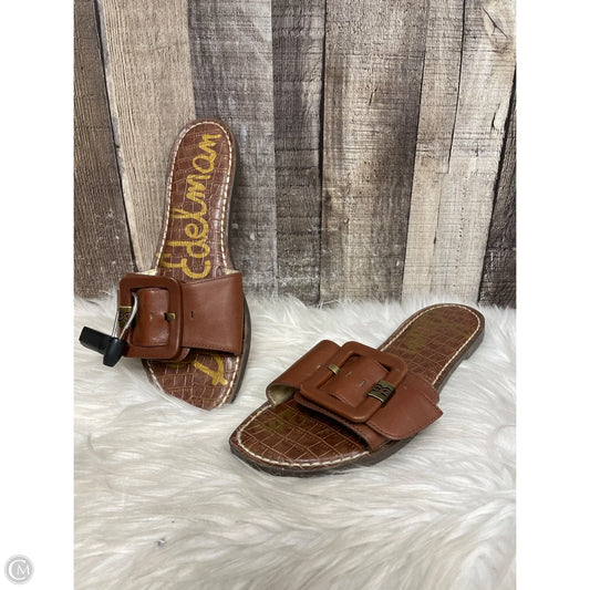 Sandals Flats By Sam Edelman In Brown, Size: 9