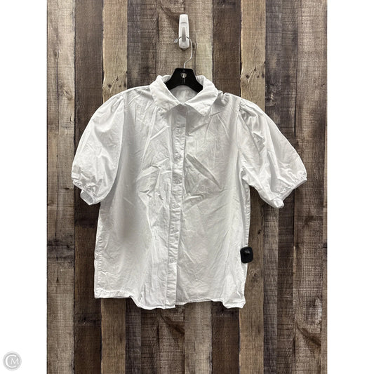 Top Short Sleeve Basic By Cmf In White, Size: M