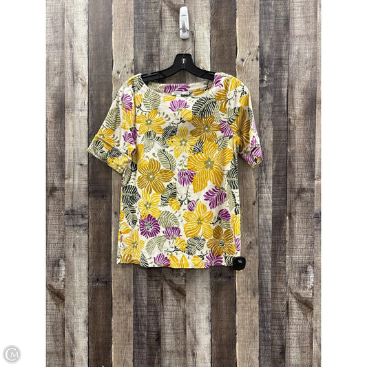 Top Short Sleeve By Chicos In Multi-colored, Size: M