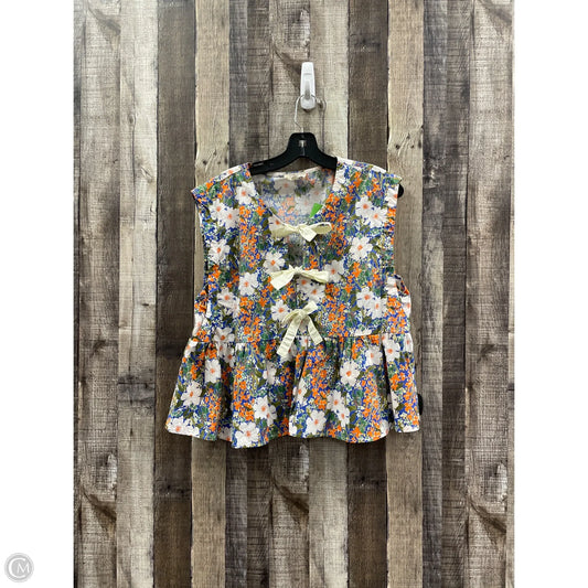 Top Sleeveless By Entro In Multi-colored, Size: M