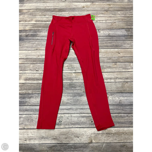 Athletic Leggings By All In Motion In Red, Size: M